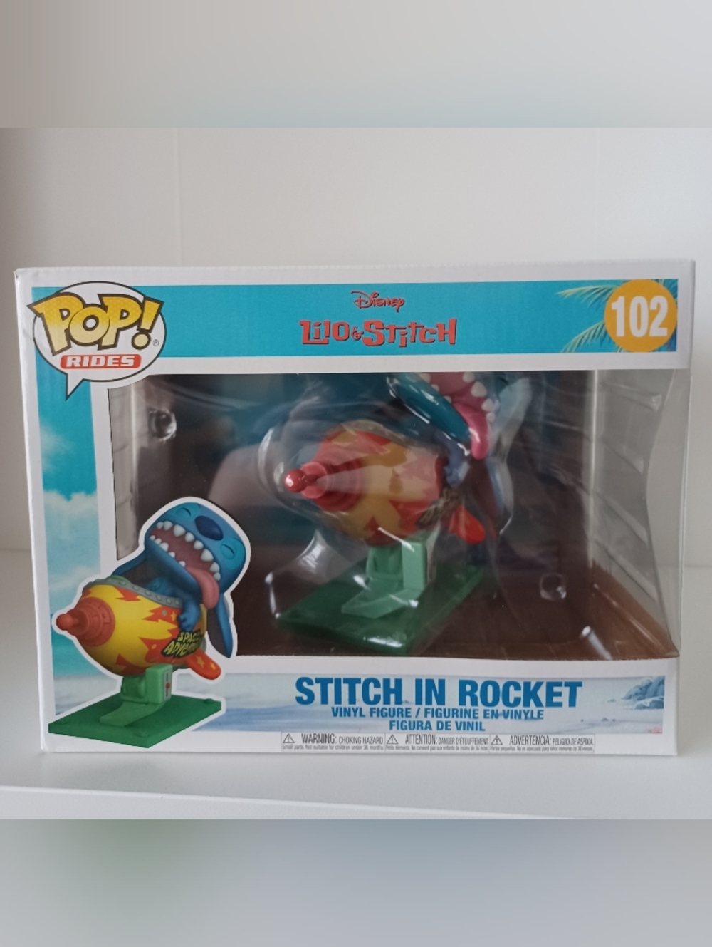 Disney Stitch In Rocket 102 From Lilo And Stitch Vinyl Figure Funko Pop Rides